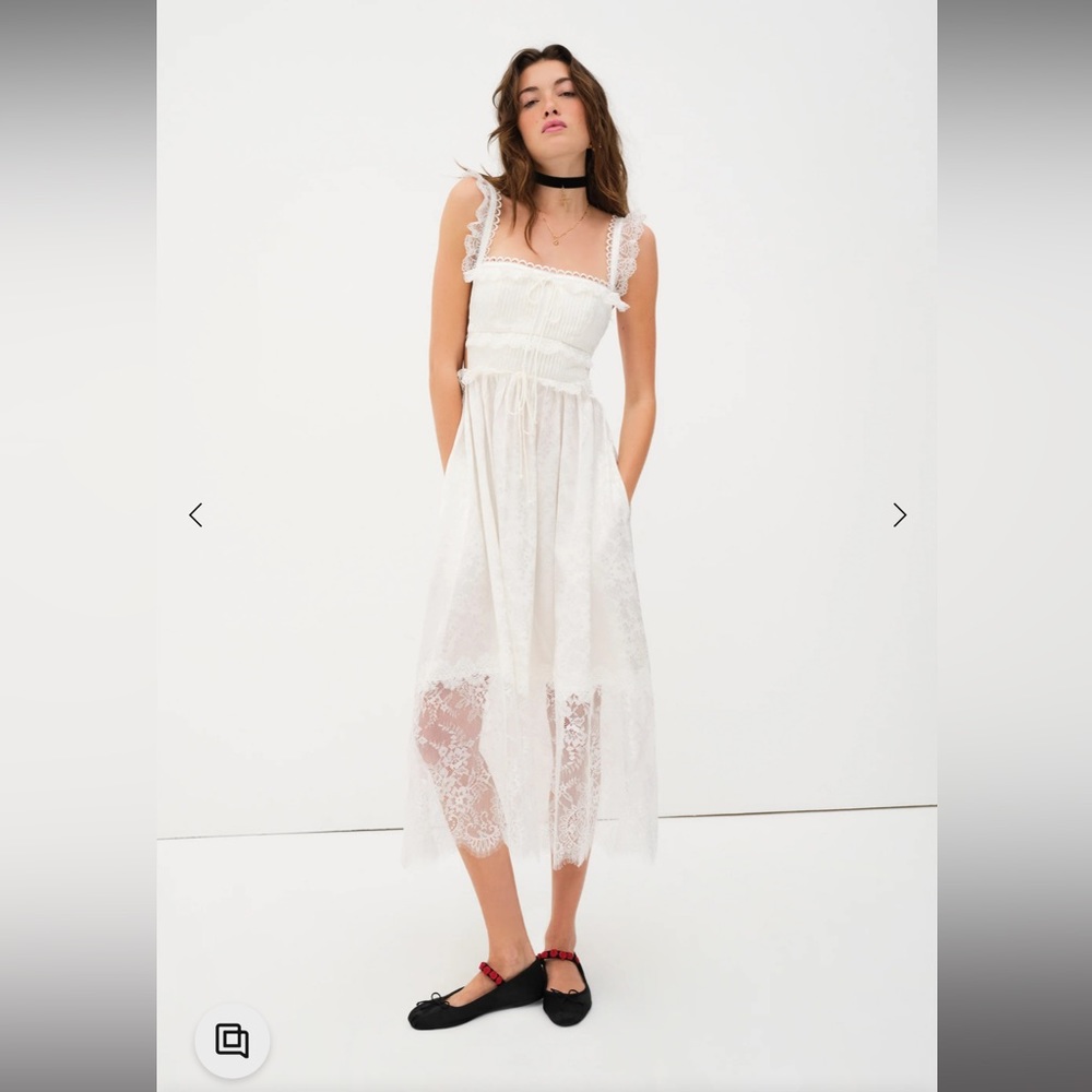 For Love & Lemons Deane Midi Dress